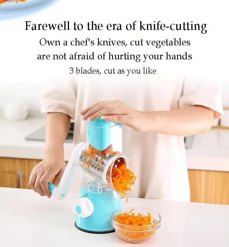 Multi-Function Rotary Drum Vegetable Cutter